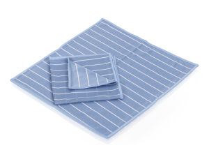 Perlglanz Bambus-Brillentuch, blau 2.Stk 