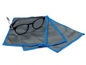 Perlglanz Carbon - Brillentuch, 3 Stk. 